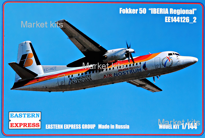 Пассажирський самолет Fokker 50 IBERIA Regional 1:144 Eastern Express (EE144126-02)
Пассажирський самолет Fokker 50 IBERIA Regional 1:144 Eastern Express (EE144126-02)