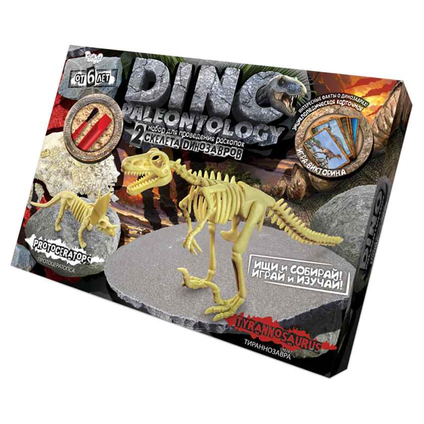 Детский набор для проведения раскопок "DINO PALEONTOLOGY" Danko Toys DP-01 (Tyrannosaurus)
Детский набор для проведения раскопок "DINO PALEONTOLOGY" Danko Toys DP-01 (Tyrannosaurus)