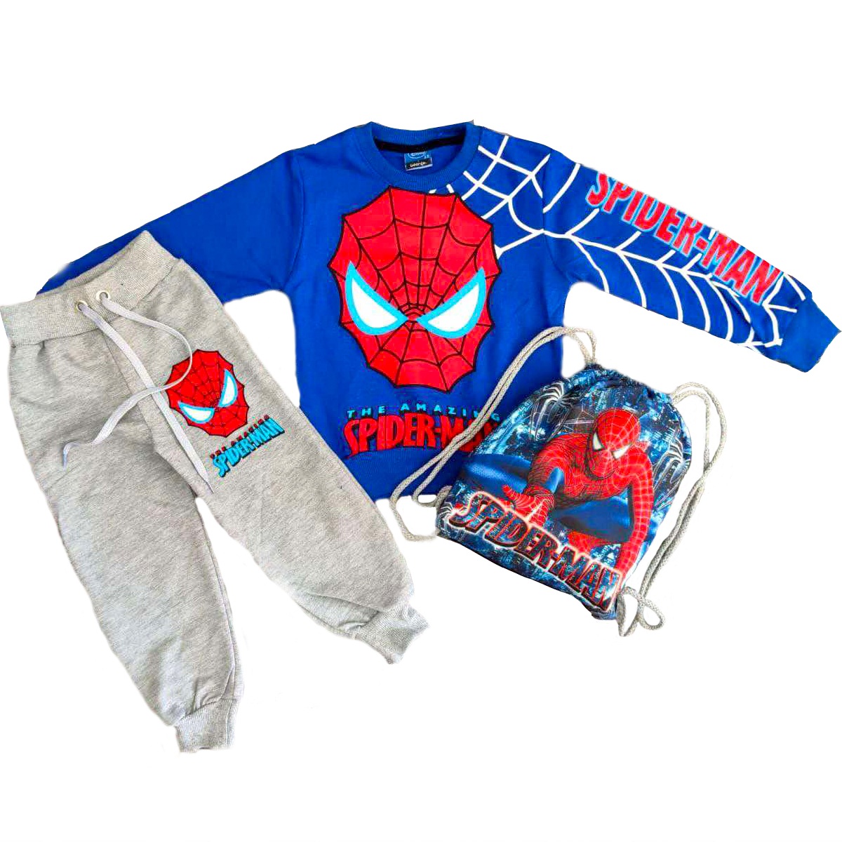 Легкий костюм (кофта, штаны, сумка) Spider Man (Человек Паук) 092 см Разноцвет TRW55220990
Легкий костюм (кофта, штаны, сумка) Spider Man (Человек Паук) 092 см Разноцвет TRW55220990