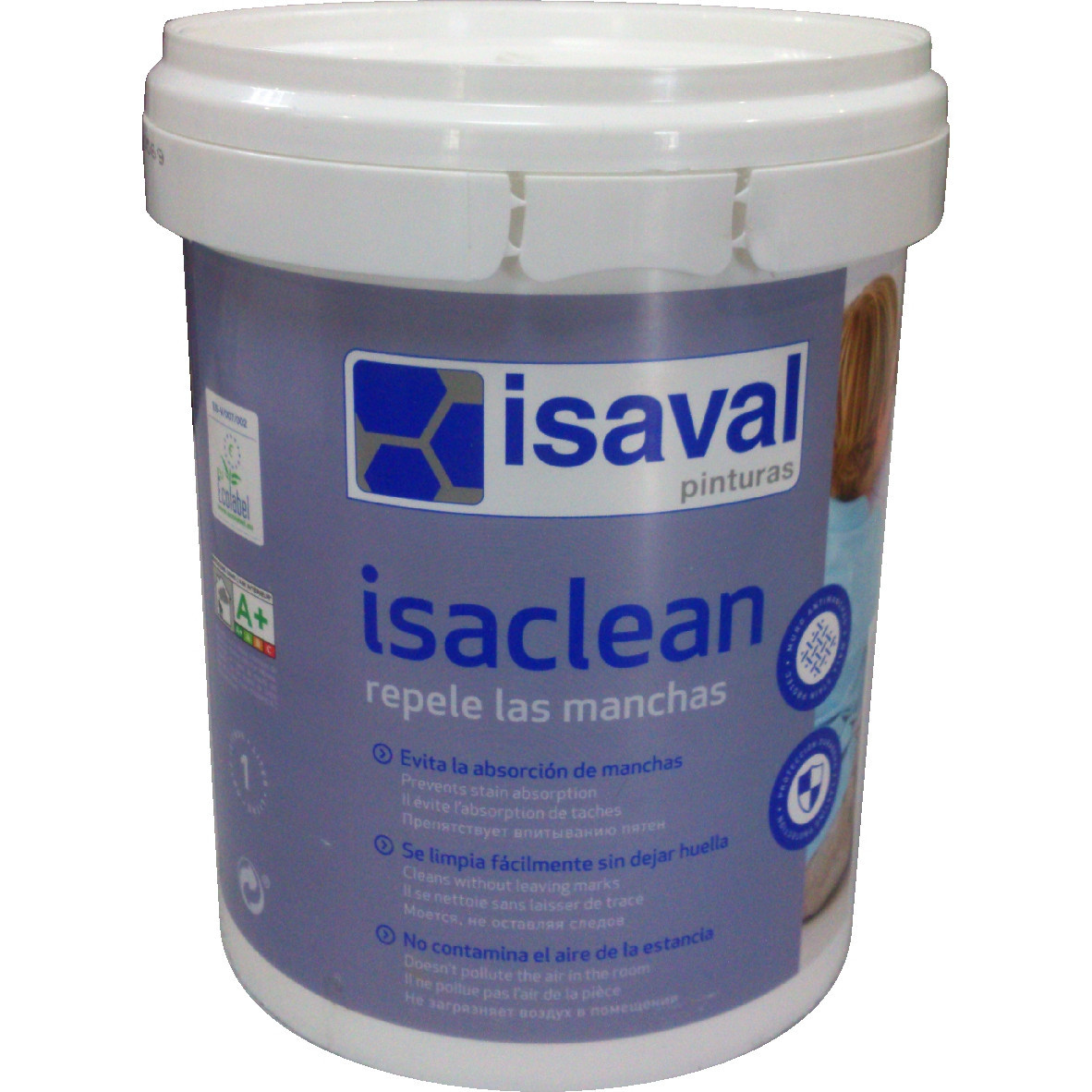 Изаклин - особо стойкая краска Isaval к пятнам и загрязнениям, без запаха ISAVAL 1л до 12м2 Белый
Изаклин - особо стойкая краска Isaval к пятнам и загрязнениям, без запаха ISAVAL 1л до 12м2 Белый