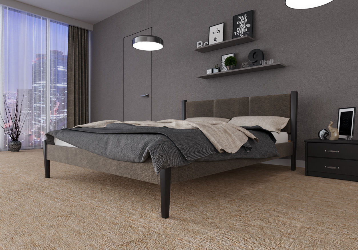 Кровать Сеул ЧДК 140х200 ткань Etna 023 + лак Венге
Кровать Сеул ЧДК 140х200 ткань Etna 023 + лак Венге