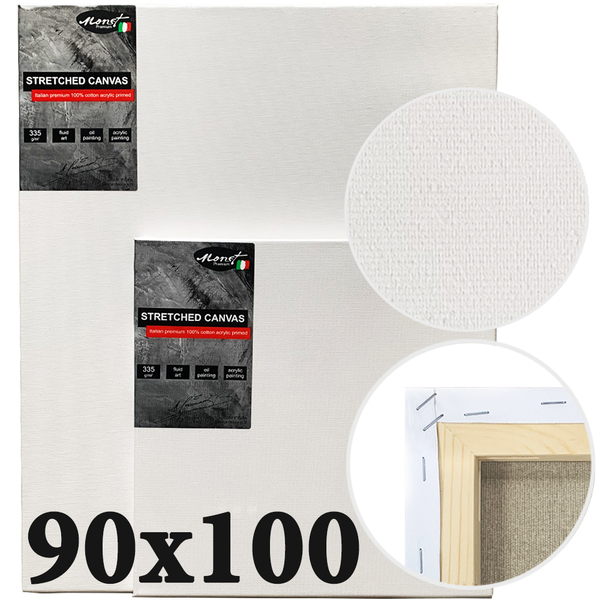 Холст на подрамнике Monet итальянский хлопок среднее зерно 90*100 см (MN90100)
Холст на подрамнике Monet итальянский хлопок среднее зерно 90*100 см (MN90100)