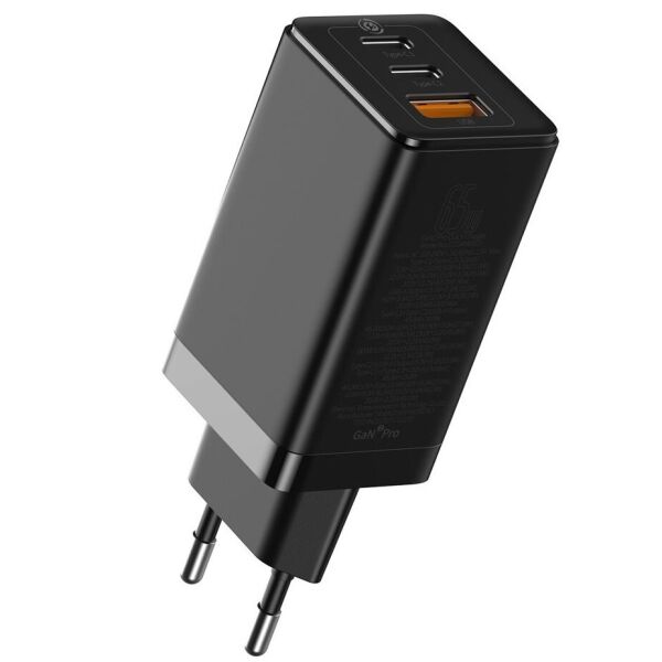 Сетевое зарядное устройство Baseus GaN2 Pro Quick Charger (65W) + кабель Type-C (CCGAN2P-B01) - Black
Сетевое зарядное устройство Baseus GaN2 Pro Quick Charger (65W) + кабель Type-C (CCGAN2P-B01) - Black