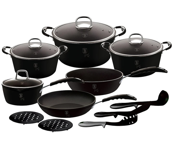 Набор посуды Berlinger Haus Black Professional Line BH-6129 15 предметов
Набор посуды Berlinger Haus Black Professional Line BH-6129 15 предметов