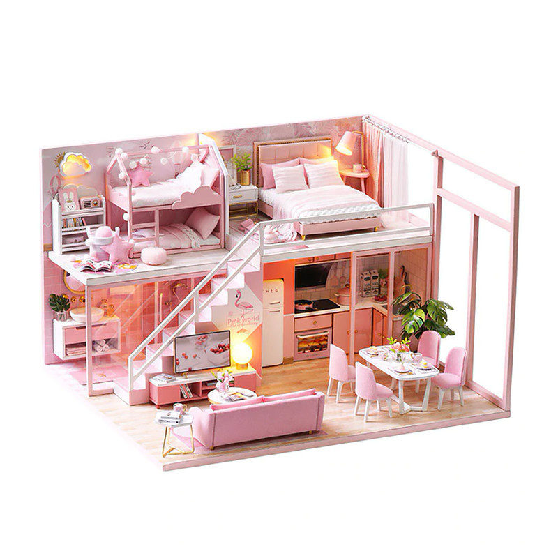 3D Румбокс кукольный дом DIY Cute Room L-027 Pink house детский конструктор (K/OPT2-5799-19419)
3D Румбокс кукольный дом DIY Cute Room L-027 Pink house детский конструктор (K/OPT2-5799-19419)