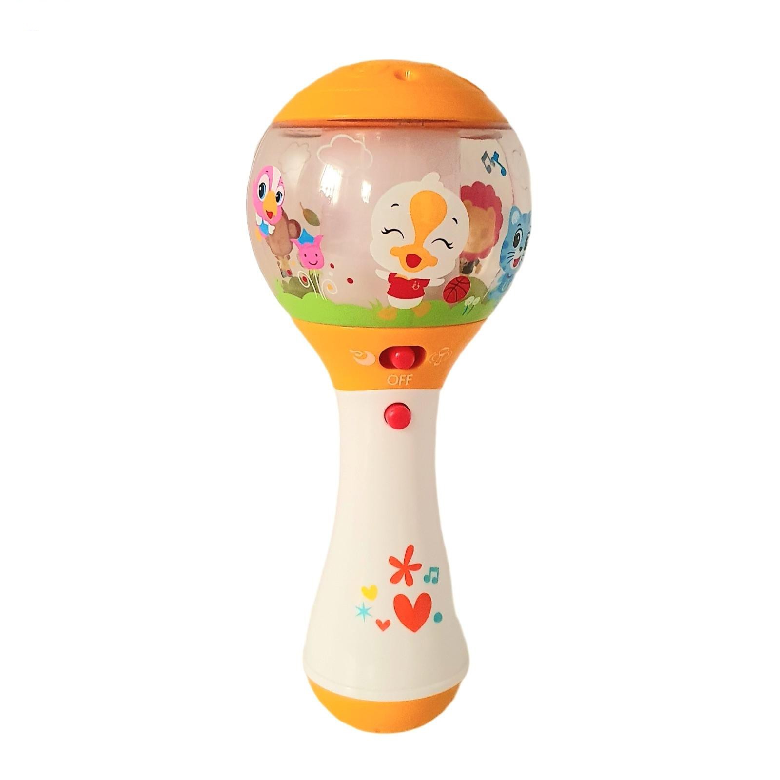 Погремушка музыкальная Hola Toys 2 режима, подсветка, мелодии, колыбельная, оранжевая (3125)
Погремушка музыкальная Hola Toys 2 режима, подсветка, мелодии, колыбельная, оранжевая (3125)