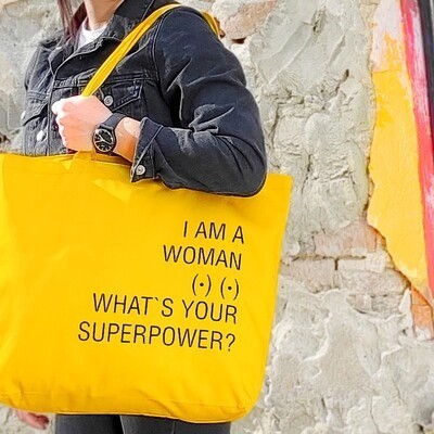 Эко сумка женская "I am a woman What`s your superpower" MAXI экосумка женская тканевая сумка цветная с принтом
Эко сумка женская "I am a woman What`s your superpower" MAXI экосумка женская тканевая сумка цветная с принтом