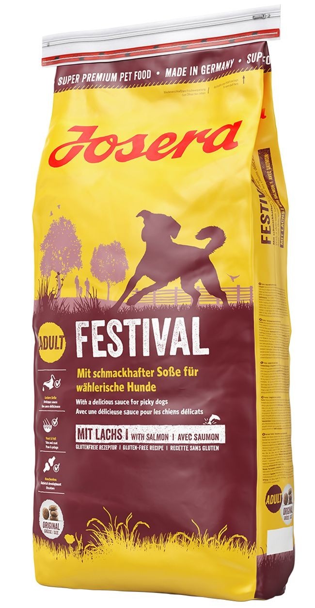 Сухой корм Josera Dog Festival (Йозера Дог Фестивал) для привередливых собак (лосось и рис) 15 кг
Сухой корм Josera Dog Festival (Йозера Дог Фестивал) для привередливых собак (лосось и рис) 15 кг