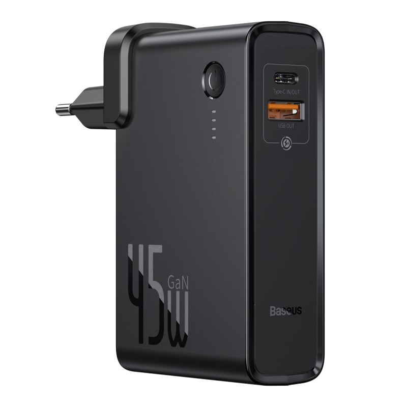 Сетевое зарядное устройство BASEUS Power Station (GaN) 2 in 1 Quick Charge Power bank & Charger 10000mAh |1USB/1Type-C, QC/PD, 5A, 45W| (PPNLD-C02)
Сетевое зарядное устройство BASEUS Power Station (GaN) 2 in 1 Quick Charge Power bank & Charger 10000mAh |1USB/1Type-C, QC/PD, 5A, 45W| (PPNLD-C02)