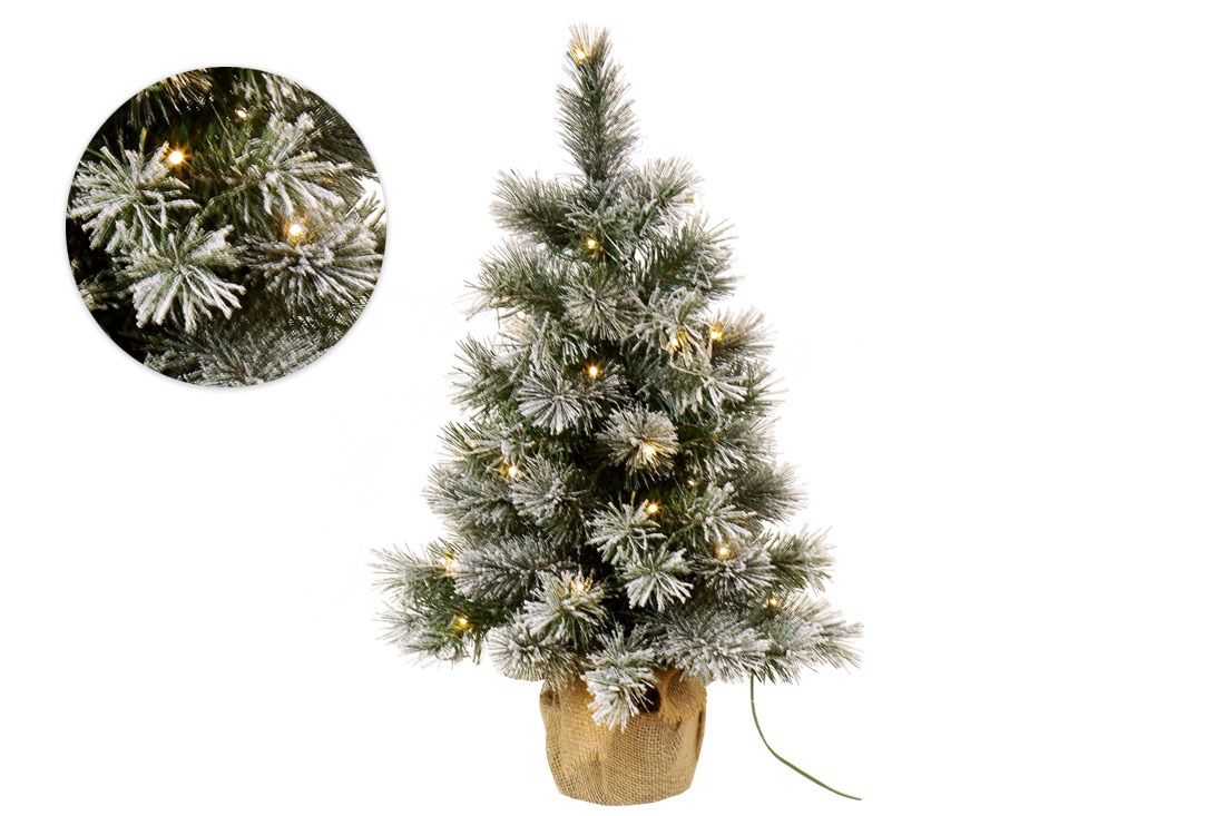 Ялинка декоративна Bona Happy Holidays засніжена в джутовому мішечку із LED 60 см(840220 )
Ялинка декоративна Bona Happy Holidays засніжена в джутовому мішечку із LED 60 см(840220 )