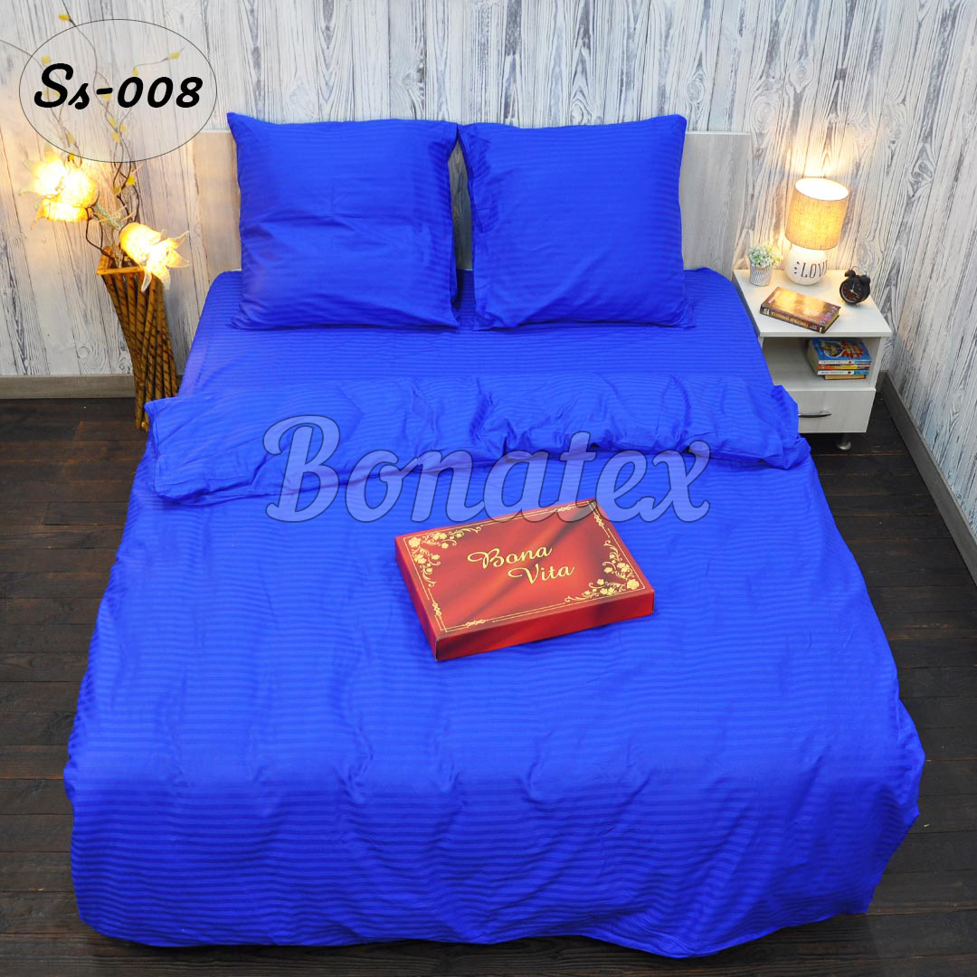 Комплект постільної білизни BonaVita євро Сатин-страйп Ultramarine 200х215 (651-0008)
Комплект постільної білизни BonaVita євро Сатин-страйп Ultramarine 200х215 (651-0008)