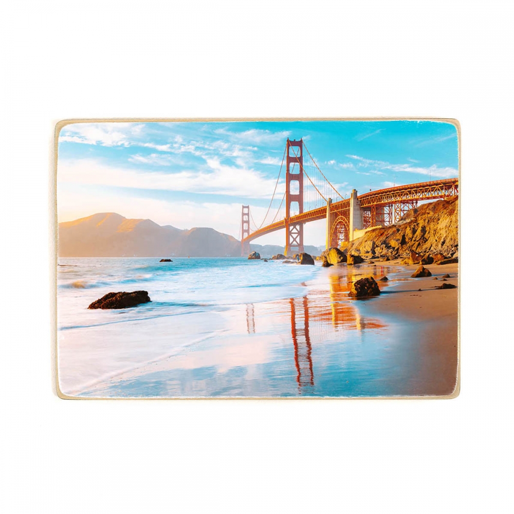 Деревянный постер Путешествия Golden Gate Bridge. San Francisco, California, USA А2
Деревянный постер Путешествия Golden Gate Bridge. San Francisco, California, USA А2