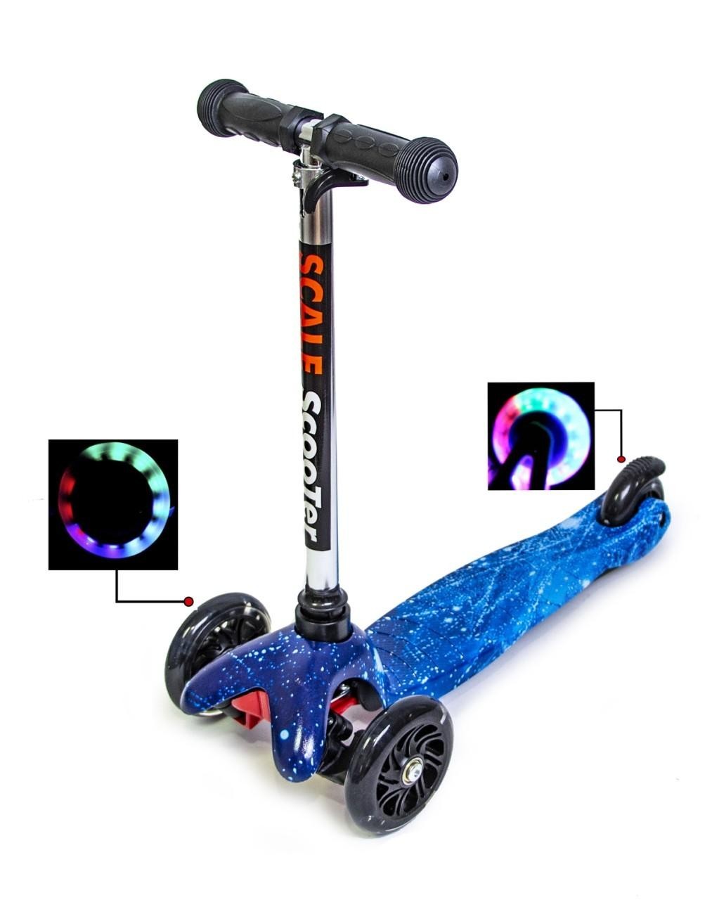 Самокат детский трехколесный Scale Scooter Micro Mini Space Космос светящиеся колеса съемный руль
Самокат детский трехколесный Scale Scooter Micro Mini Space Космос светящиеся колеса съемный руль