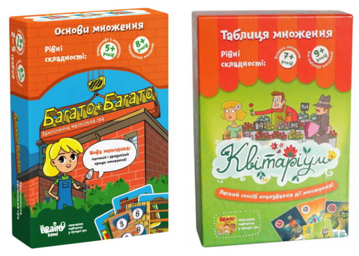 Настольная игра The Brainy Band Украинский Играй-умножай: Багато-багато (Много-много) + Квітаріум (Цветариум) (УКР006+УКР010)
Настольная игра The Brainy Band Украинский Играй-умножай: Багато-багато (Много-много) + Квітаріум (Цветариум) (УКР006+УКР010)