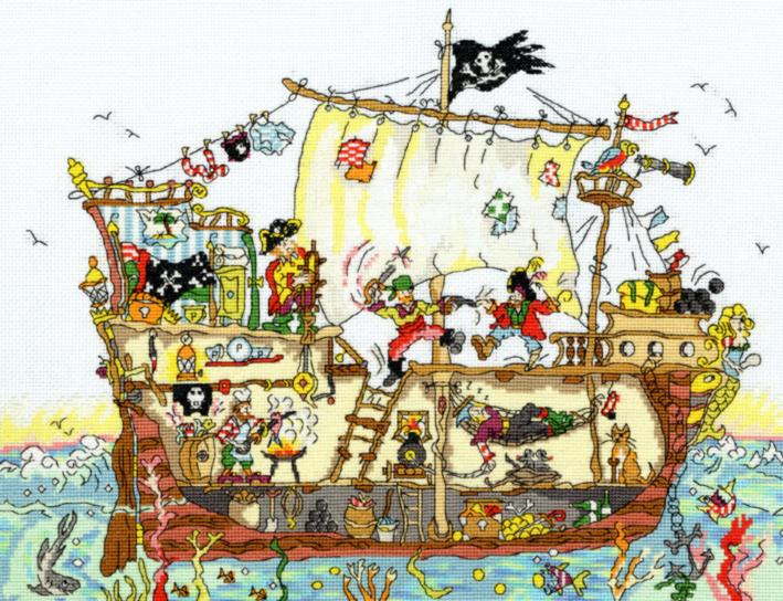 Набор для вышивания крестом Cut Thru’ Pirate Ship Пиратский корабль XCT7 Bothy Threads
Набор для вышивания крестом Cut Thru’ Pirate Ship Пиратский корабль XCT7 Bothy Threads