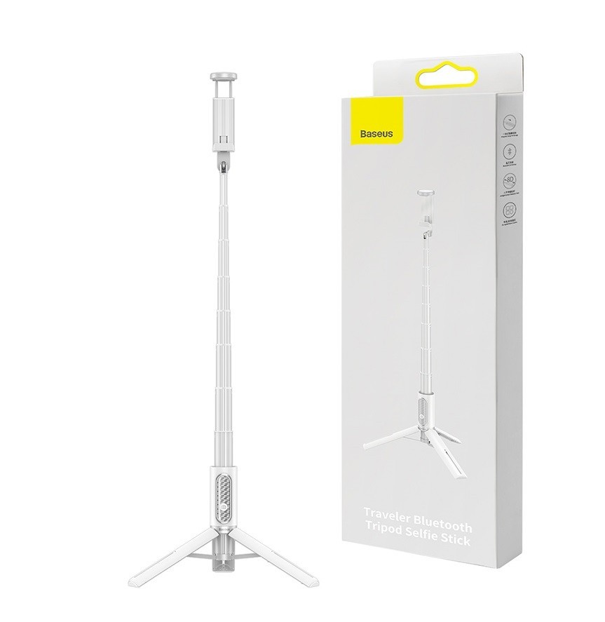 Селфи-палка Baseus Traveler Bluetooth Tripod Selfie Stick 195-805mm для iPhone|Android white
Селфи-палка Baseus Traveler Bluetooth Tripod Selfie Stick 195-805mm для iPhone|Android white