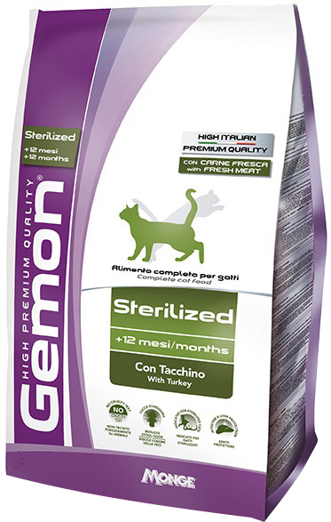 Сухой корм для стерилизованых котов Gemon Cat Sterilised со вкусом индейки 1.5 кг
Сухой корм для стерилизованых котов Gemon Cat Sterilised со вкусом индейки 1.5 кг