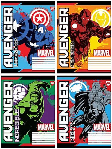 Тетрадь А5 12 листов в линию Avengers. Legends (25 шт. в упак микс видов) YES (765359)
Тетрадь А5 12 листов в линию Avengers. Legends (25 шт. в упак микс видов) YES (765359)