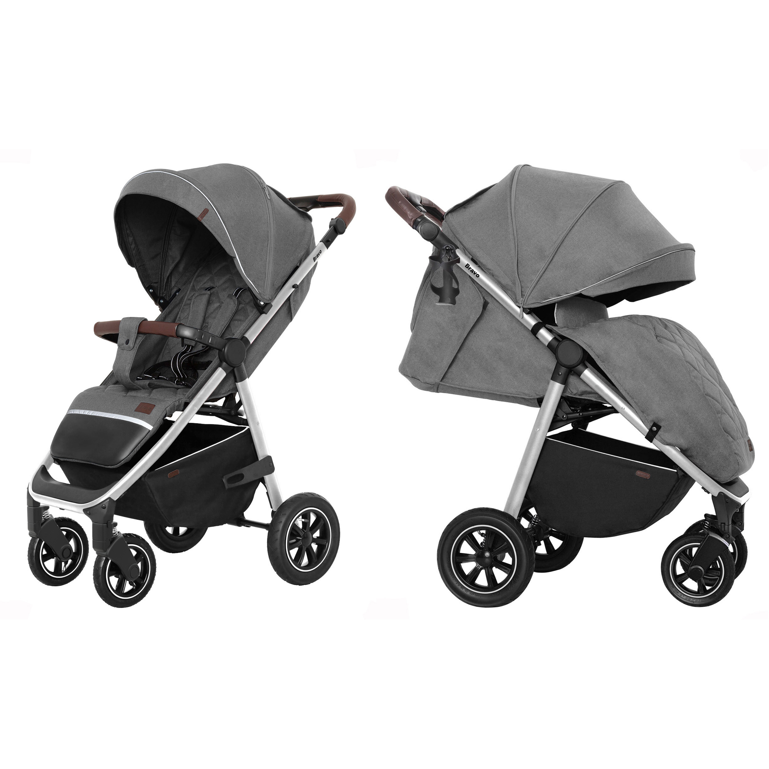 Коляска прогулочная Carrello Bravo CRL-5512 Elephant Grey на серебристой раме с EVA колесами + дождевик L, подстаканник и чехол на ножки
Коляска прогулочная Carrello Bravo CRL-5512 Elephant Grey на серебристой раме с EVA колесами + дождевик L, подстаканник и чехол на ножки
