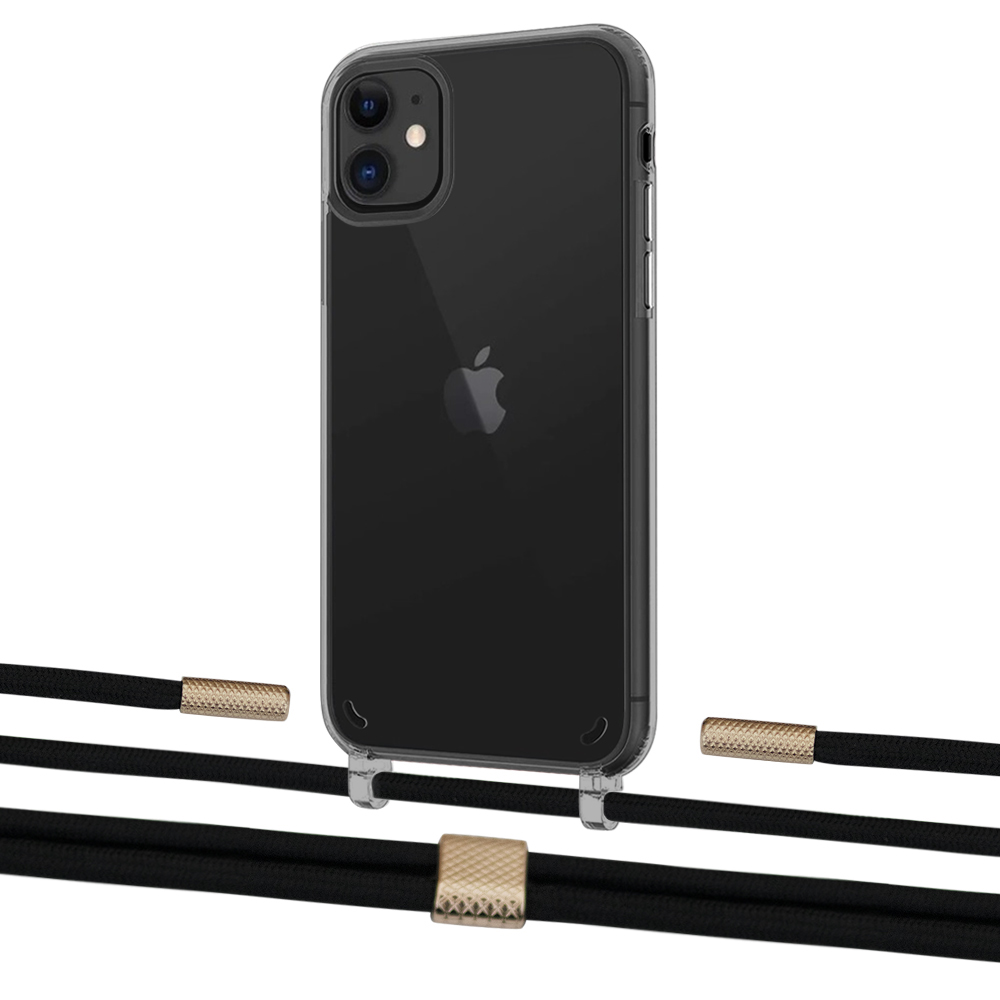 Чехол Upex Crossbody Protection Case для iPhone 11 Dark with Twine Black and Fausset Gold
Чехол Upex Crossbody Protection Case для iPhone 11 Dark with Twine Black and Fausset Gold