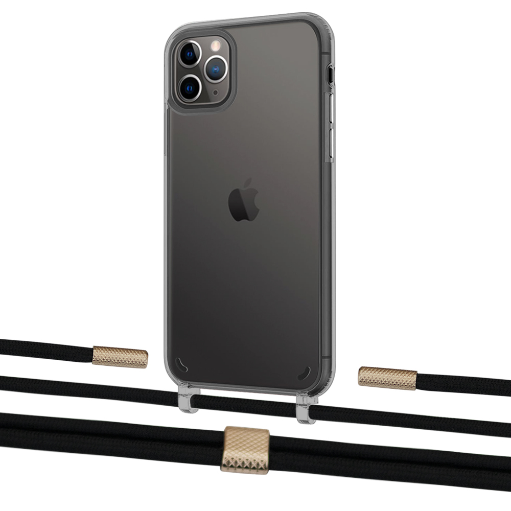 Чехол Upex Crossbody Protection Case для iPhone 11 Pro Max Dark with Twine Black and Fausset Gold
Чехол Upex Crossbody Protection Case для iPhone 11 Pro Max Dark with Twine Black and Fausset Gold