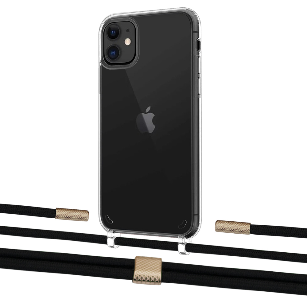 Чехол Upex Crossbody Protection Case для iPhone 11 Crystal with Twine Black and Fausset Gold
Чехол Upex Crossbody Protection Case для iPhone 11 Crystal with Twine Black and Fausset Gold