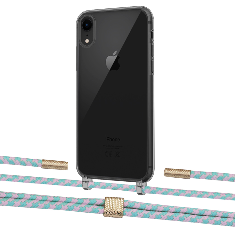 Чехол Upex Crossbody Protection Case для iPhone XR Dark with Twine Turquoise and Fausset Gold
Чехол Upex Crossbody Protection Case для iPhone XR Dark with Twine Turquoise and Fausset Gold