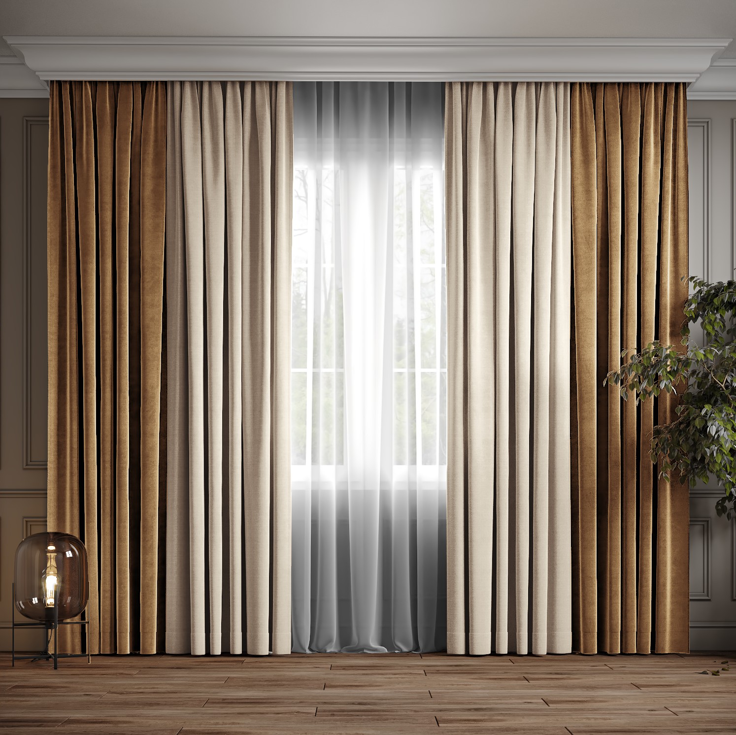 Комплект двухцветные шторы Ann-Tailor микровелюр Песочный с молочным 300x270 см 2 шт (199-94)
Комплект двухцветные шторы Ann-Tailor микровелюр Песочный с молочным 300x270 см 2 шт (199-94)