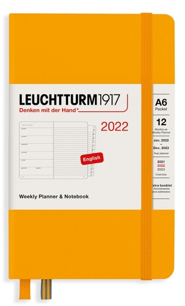 Щотижневик з місцем для записів Leuchtturm1917 на 2022 рік кишеньковий 9 х 15 см сонячний жовтий
Щотижневик з місцем для записів Leuchtturm1917 на 2022 рік кишеньковий 9 х 15 см сонячний жовтий