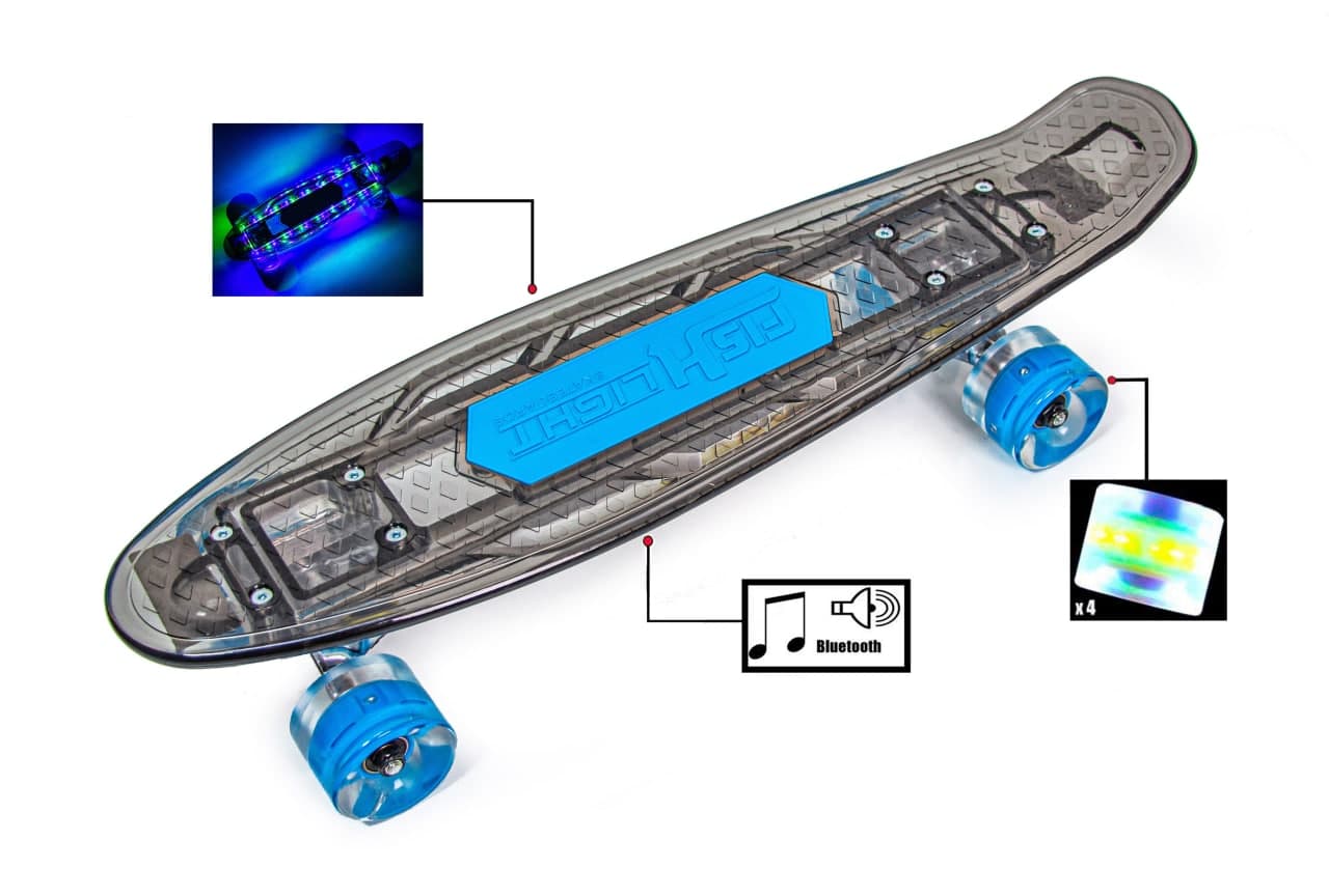 Детский пенни борд Space Sport со светящимися и музыкальным деком Bluetooth Разноцветный 57х15 см (DP-218437944)
Детский пенни борд Space Sport со светящимися и музыкальным деком Bluetooth Разноцветный 57х15 см (DP-218437944)
