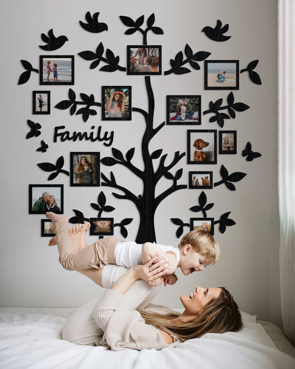 Семейное дерево для фотографий 14 рамок LikeWood Tree With Butterflies S 100 × 100 см Черный
Семейное дерево для фотографий 14 рамок LikeWood Tree With Butterflies S 100 × 100 см Черный