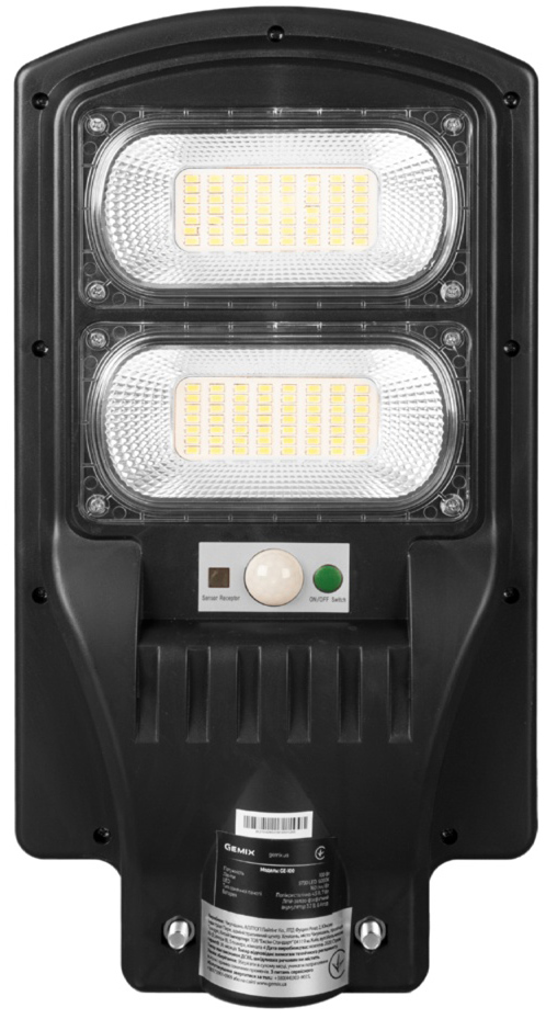 Консольный светильник Gemix 100W 6000K 16000Lm GE-100 с солнечной батареей и датчиком движения
Консольный светильник Gemix 100W 6000K 16000Lm GE-100 с солнечной батареей и датчиком движения