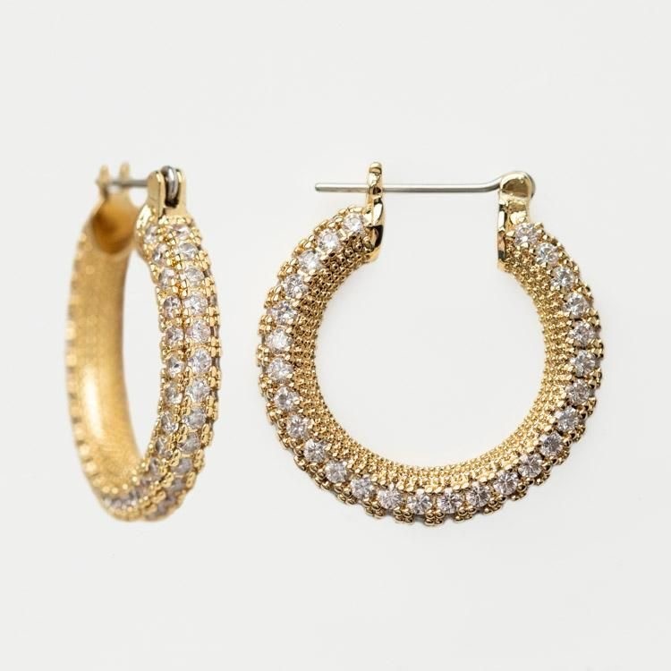 Серьги Amalfi hoops из ювелирной стали c позолотой 18к и россыпью фианитов, цвет золото
Серьги Amalfi hoops из ювелирной стали c позолотой 18к и россыпью фианитов, цвет золото