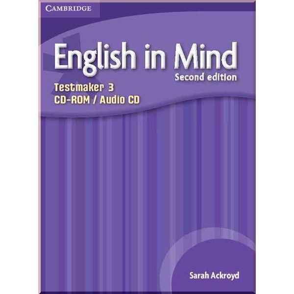 English in Mind Second Edition 3 Testmaker CD-ROM/Audio CD. Sarah Ackroyd. ISBN:9780521185622 
English in Mind Second Edition 3 Testmaker CD-ROM/Audio CD. Sarah Ackroyd. ISBN:9780521185622