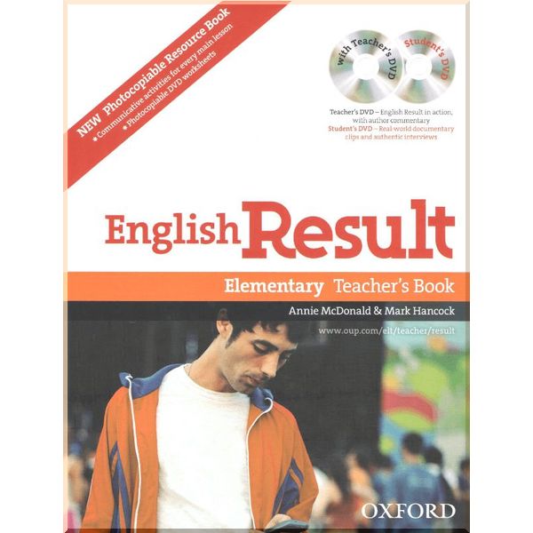 English Result Elementary Teacher's Book. Mark Hancock, Annie McDonald. ISBN:9780194306591 
English Result Elementary Teacher's Book. Mark Hancock, Annie McDonald. ISBN:9780194306591