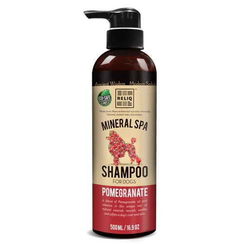 Минеральный шампунь для собак RELIQ Mineral Spa Pomegranate с эстрактом граната 500 мл
Минеральный шампунь для собак RELIQ Mineral Spa Pomegranate с эстрактом граната 500 мл