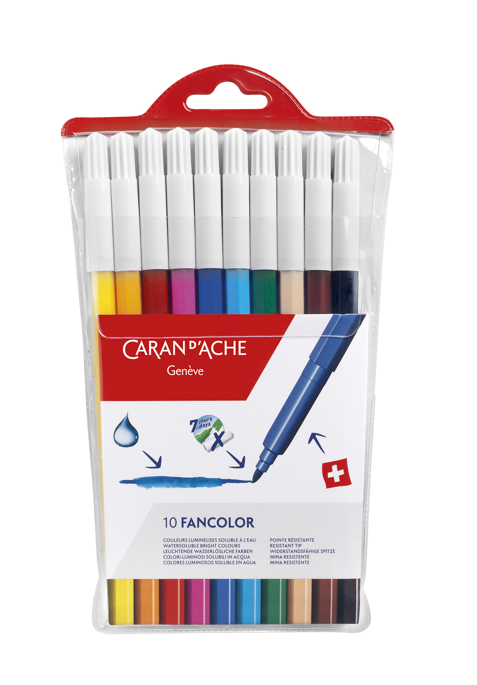 Набір Акварельних Фломастерів Caran d'Ache Fancolor Блістер, 10 кольорів (7630002307123)
Набір Акварельних Фломастерів Caran d'Ache Fancolor Блістер, 10 кольорів (7630002307123)