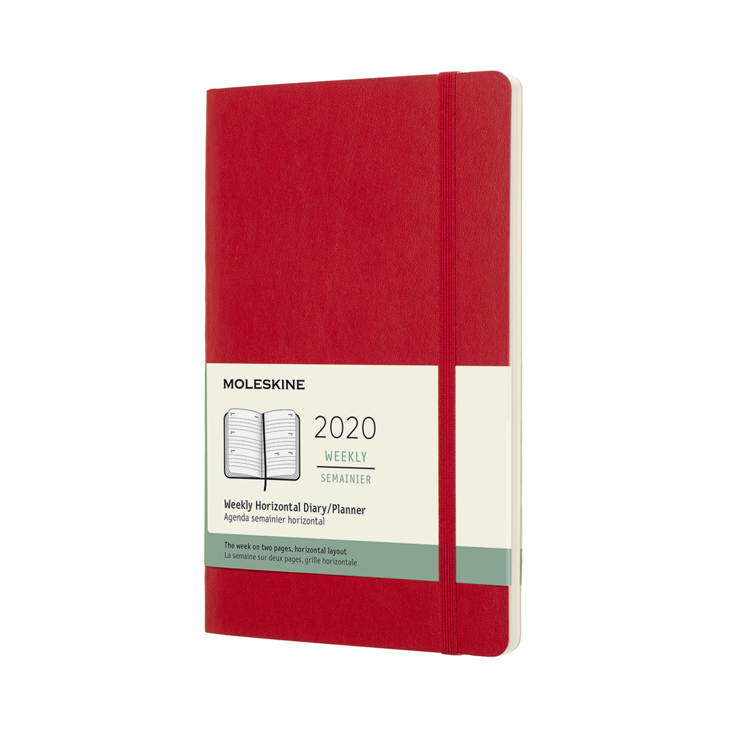 Щотижневик Moleskine Горизонтальний 2020 середній / Червоний М’який (8058647629339)
Щотижневик Moleskine Горизонтальний 2020 середній / Червоний М’який (8058647629339)