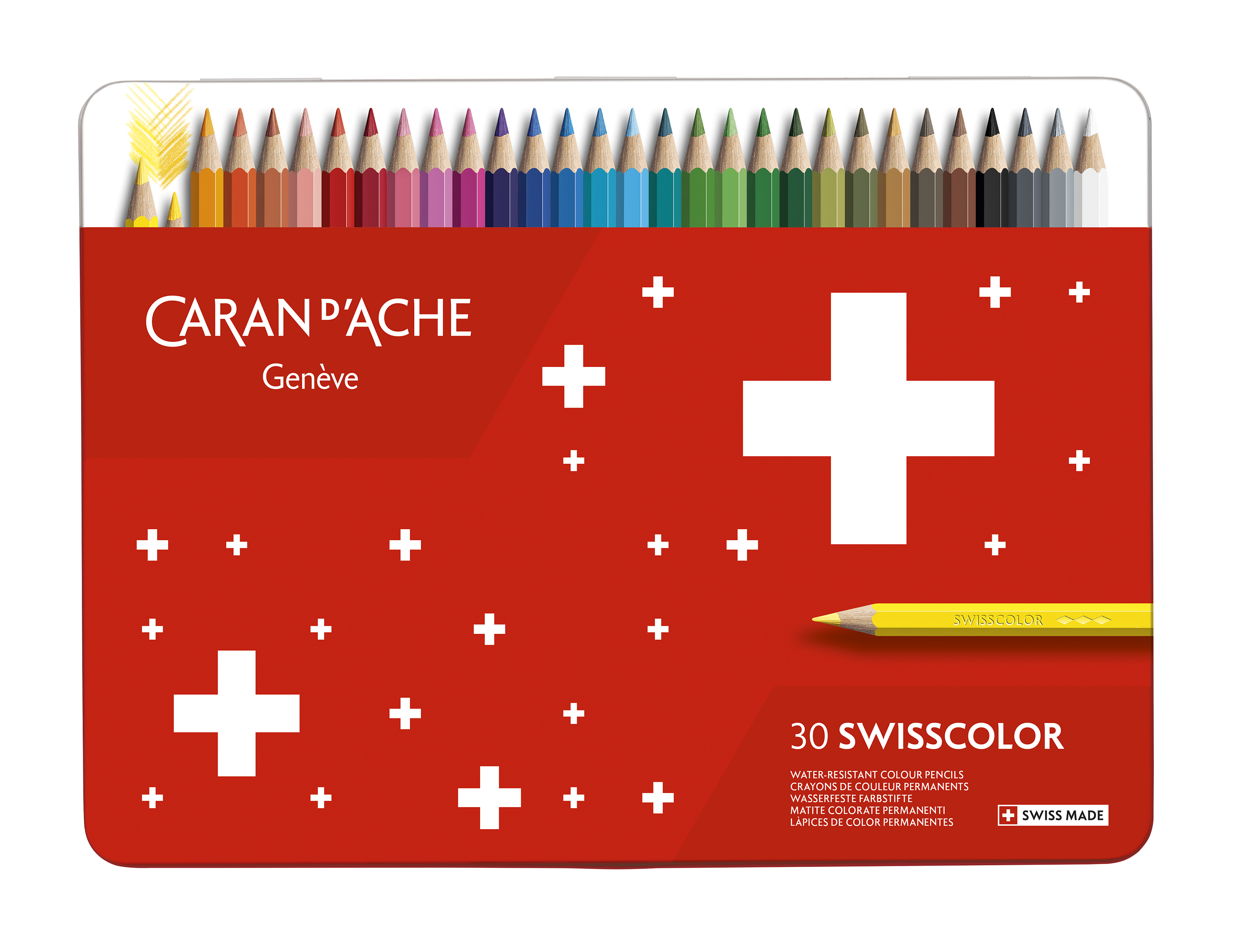 Набір Водостійких Олівців Caran d'Ache Swisscolor Металевий бокс, 30 кольорів (7630002342582)
Набір Водостійких Олівців Caran d'Ache Swisscolor Металевий бокс, 30 кольорів (7630002342582)