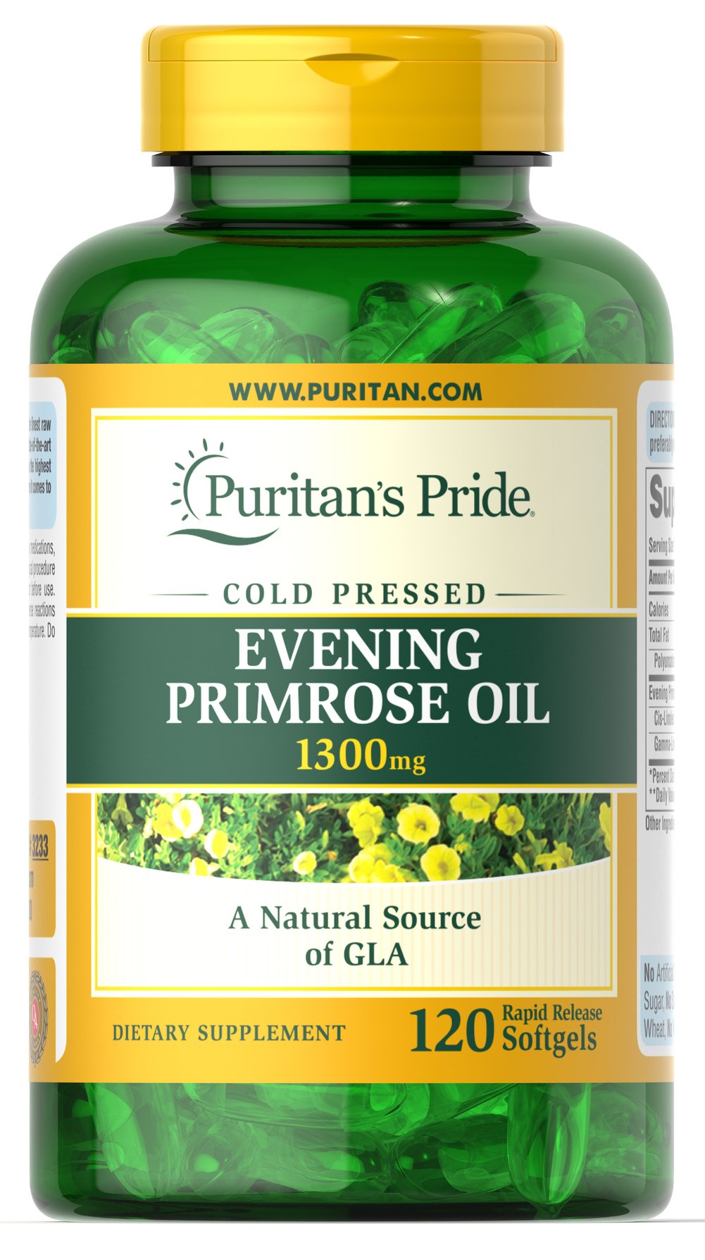 Витамины и минералы Puritans pride Evening Primrose Oil 1300 мг with GLA 120 софт (445057)
Витамины и минералы Puritans pride Evening Primrose Oil 1300 мг with GLA 120 софт (445057)
