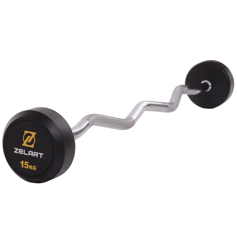 Штанга фиксированная изогнутая обрезиненная Zelart Rubber Coated Barbell 15 кг, код: TA-2687-15-S52
Штанга фиксированная изогнутая обрезиненная Zelart Rubber Coated Barbell 15 кг, код: TA-2687-15-S52