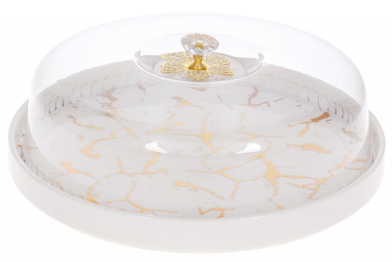 Блюдо-тортовница фарфоровая с колпаком Bon Мраморная Роскошь 954-500, 29см, цвет - белый мрамор
Блюдо-тортовница фарфоровая с колпаком Bon Мраморная Роскошь 954-500, 29см, цвет - белый мрамор