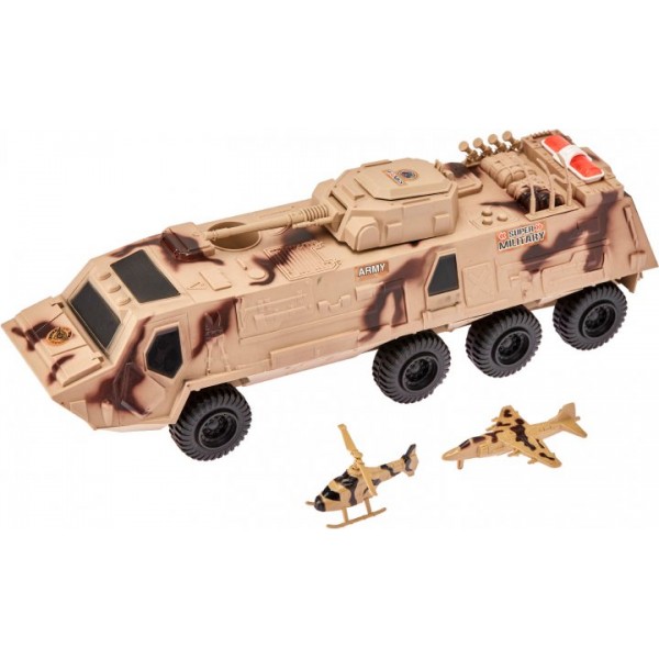 Игровой набор Бронетранспортер Zipp Toys, Военная Техника "Z military team" со звуковыми и световыми эффектами + аксессуары, 44 см
Игровой набор Бронетранспортер Zipp Toys, Военная Техника "Z military team" со звуковыми и световыми эффектами + аксессуары, 44 см