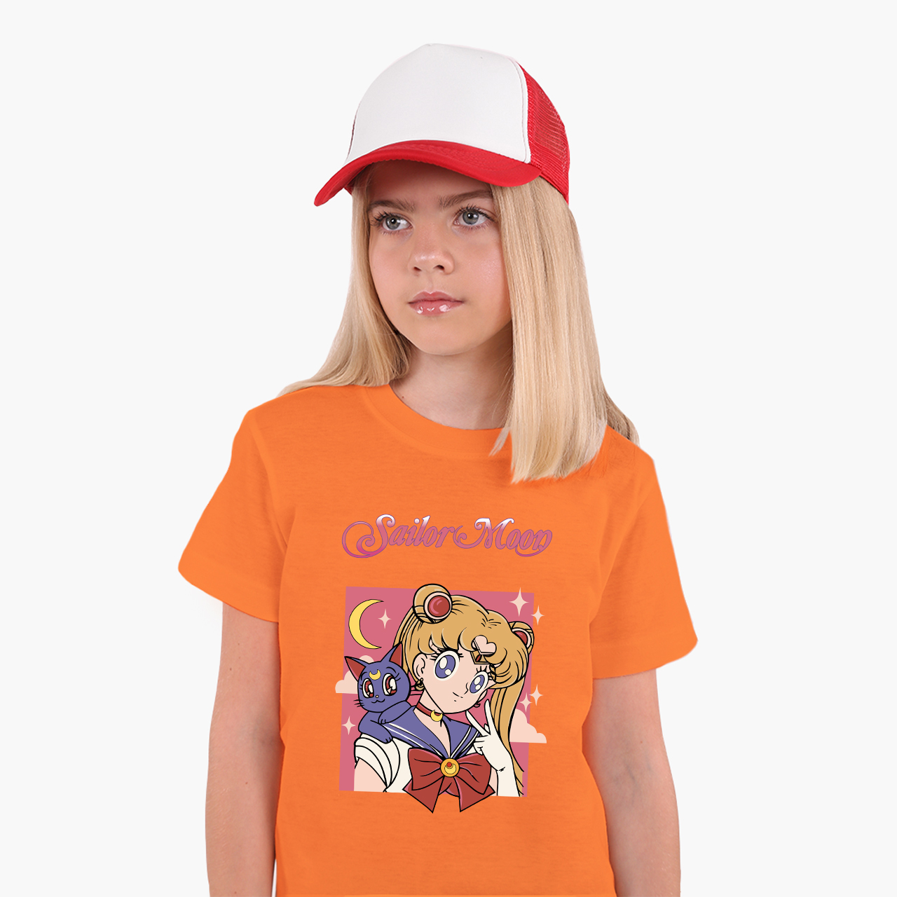Детская футболка для девочек Сейлор Мун (Sailor Moon) (25186-2659-53) 146-152 см Хлопок Оранжевый
Детская футболка для девочек Сейлор Мун (Sailor Moon) (25186-2659-53) 146-152 см Хлопок Оранжевый