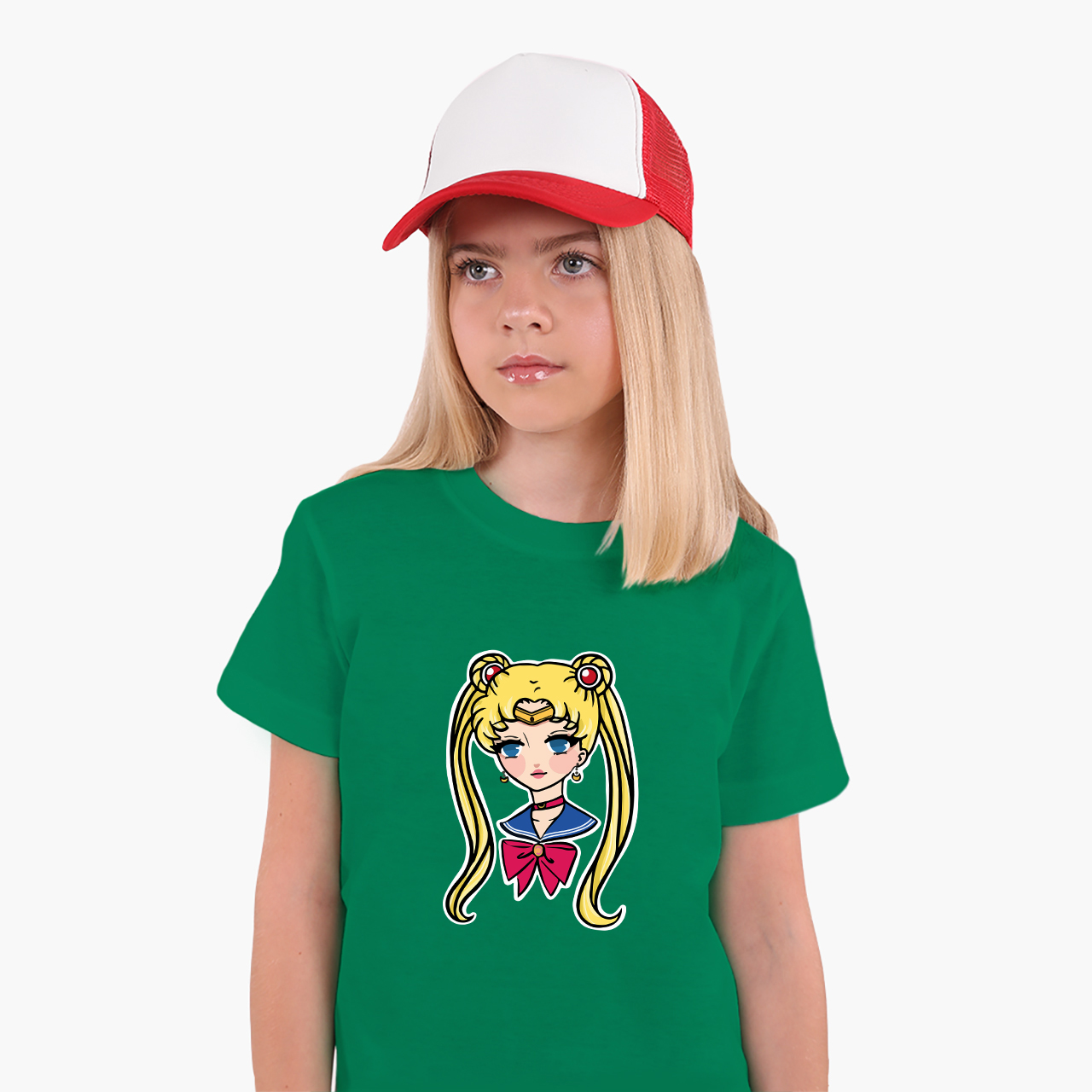 Детская футболка для девочек Сейлор Мун (Sailor Moon) (25186-2926-75) 134-140 см Хлопок Темно-зеленый
Детская футболка для девочек Сейлор Мун (Sailor Moon) (25186-2926-75) 134-140 см Хлопок Темно-зеленый