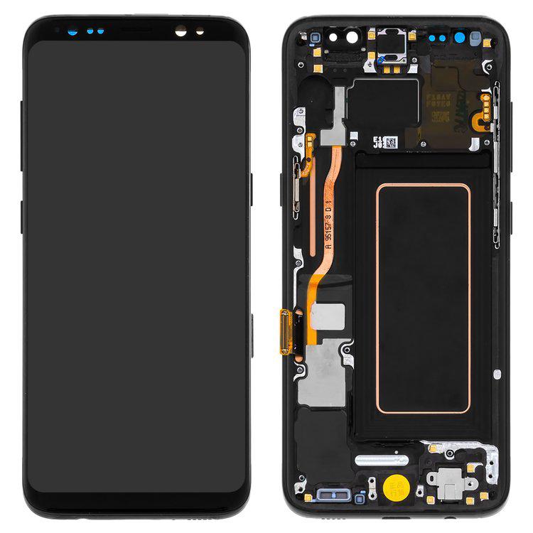 Дисплей для Samsung G950 Galaxy S8, чорний, із сенсорним екраном, з рамкою, Original (PRC), midnight Black, original glass
Дисплей для Samsung G950 Galaxy S8, чорний, із сенсорним екраном, з рамкою, Original (PRC), midnight Black, original glass