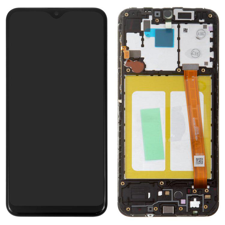 Дисплей для Samsung A202 Galaxy A20e, чорний, із сенсорним екраном, з рамкою, Original, сервісне опаковання, #GH82-20186A
Дисплей для Samsung A202 Galaxy A20e, чорний, із сенсорним екраном, з рамкою, Original, сервісне опаковання, #GH82-20186A