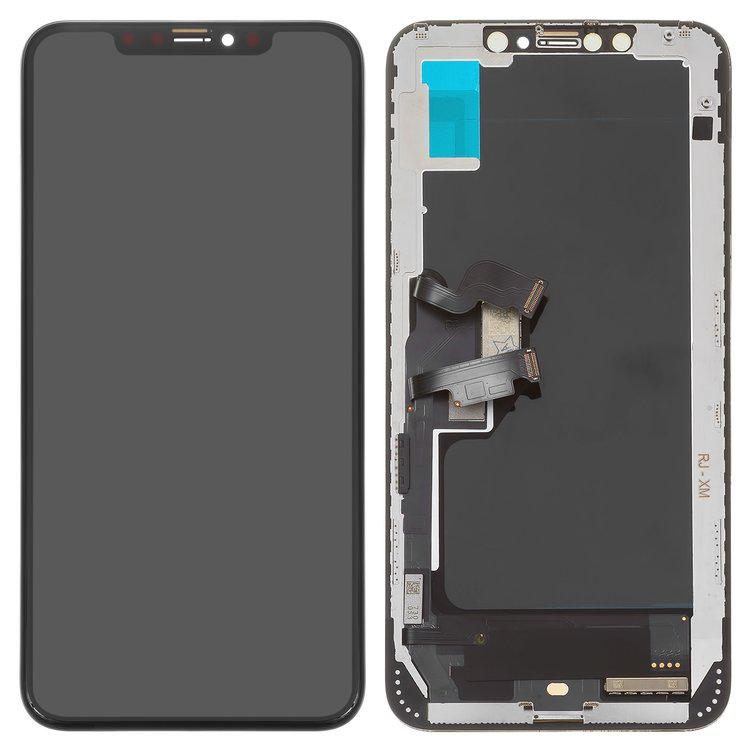 Дисплей для iPhone XS Max, чорний, із сенсорним екраном, з рамкою, (TFT), AAA, Tianma
Дисплей для iPhone XS Max, чорний, із сенсорним екраном, з рамкою, (TFT), AAA, Tianma