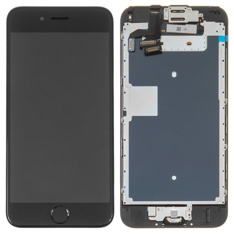 Дисплей для iPhone 6S, чорний, із сенсорним екраном, з рамкою, AAA, Tianma, зі шлейфом кнопки HOME, з камерою, з динаміком
Дисплей для iPhone 6S, чорний, із сенсорним екраном, з рамкою, AAA, Tianma, зі шлейфом кнопки HOME, з камерою, з динаміком