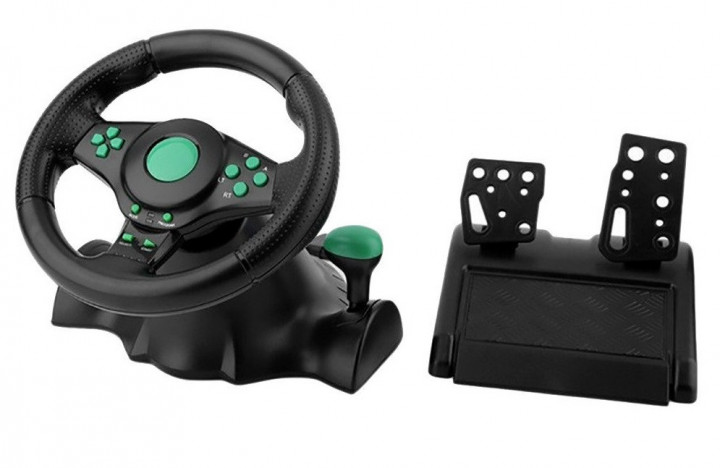 Игровой руль с педалями 3в1USB Vibration Steering Whee технологя Vibration Feedback l PS3/PS2/PC черный (186102960zas)
Игровой руль с педалями 3в1USB Vibration Steering Whee технологя Vibration Feedback l PS3/PS2/PC черный (186102960zas)